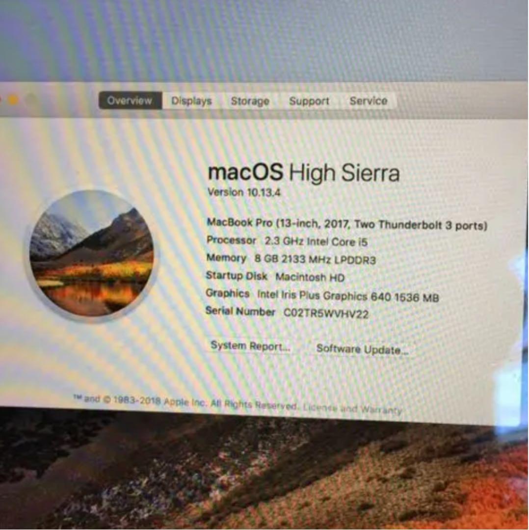 MacBook本体 MacBook Pro 13 inch