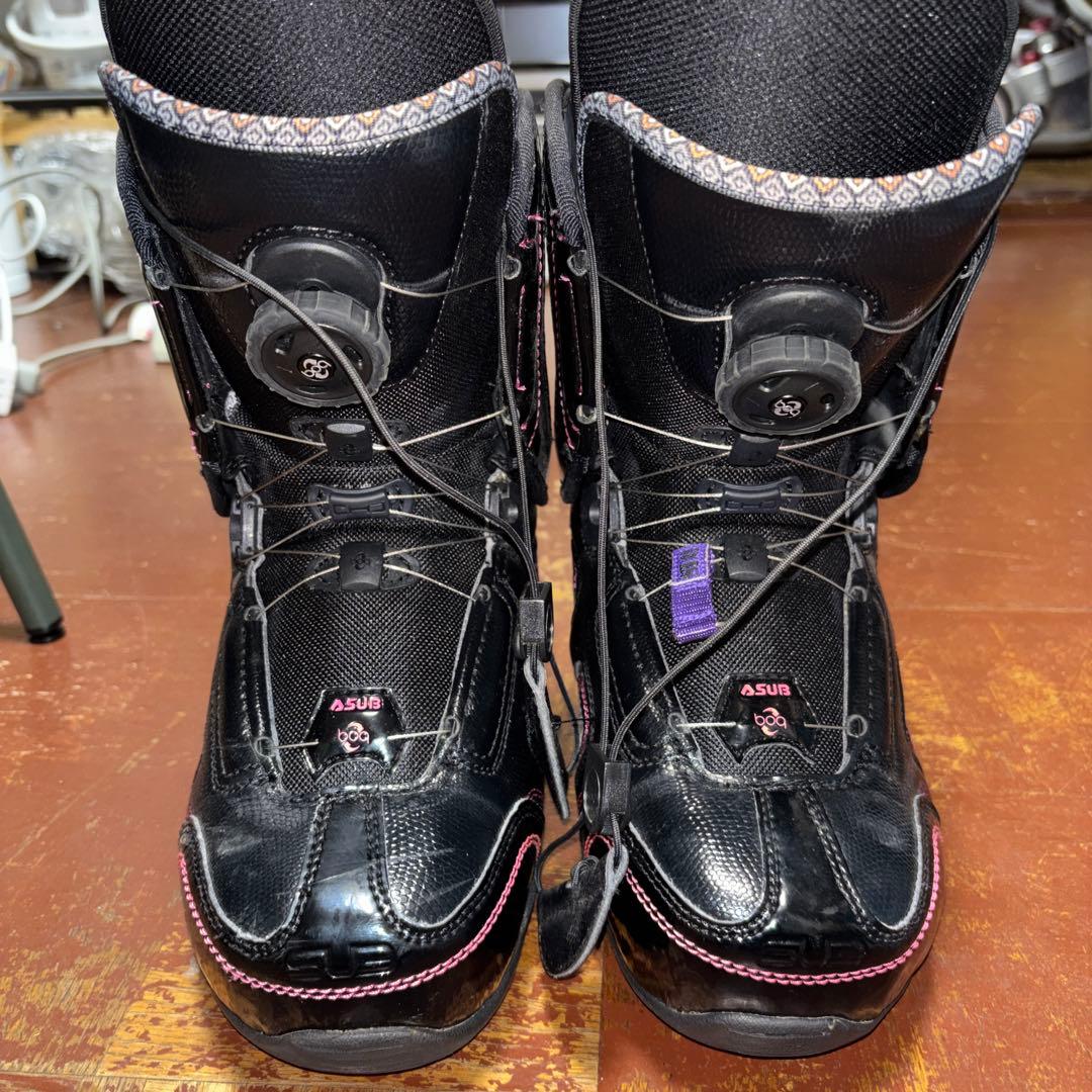 SUBスノーボードブーツ 女性用 ブラック/ピンク