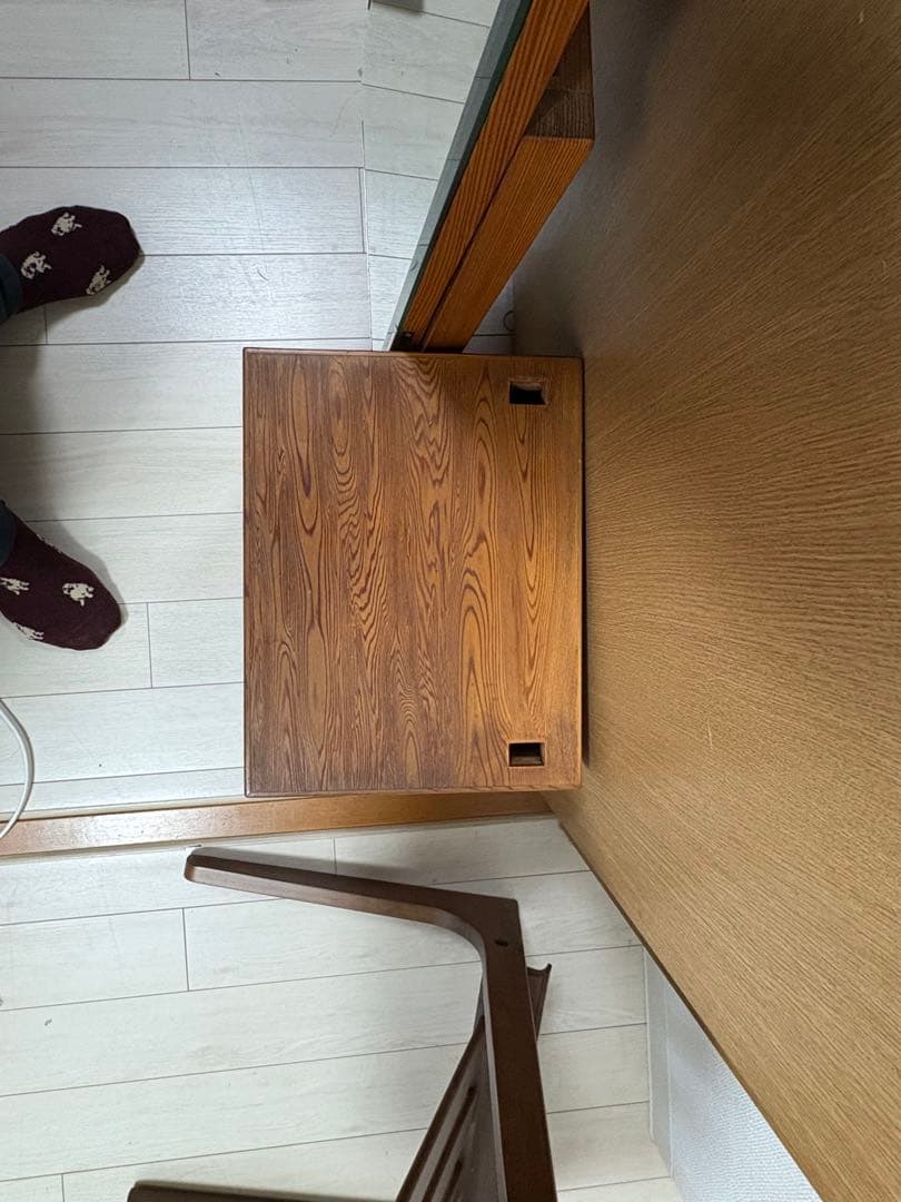 屋久杉　うるし塗り　姿見　ミラー　化粧台　ドレッサー　ニッ引姿見