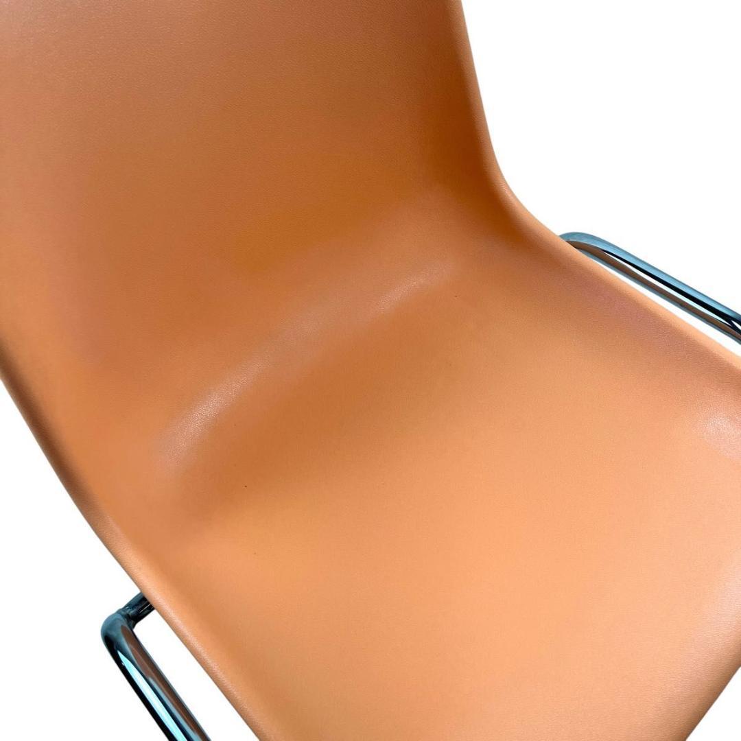 【イタリア製】MOD ELENA スタッキングチェア 3脚セット オレンジ