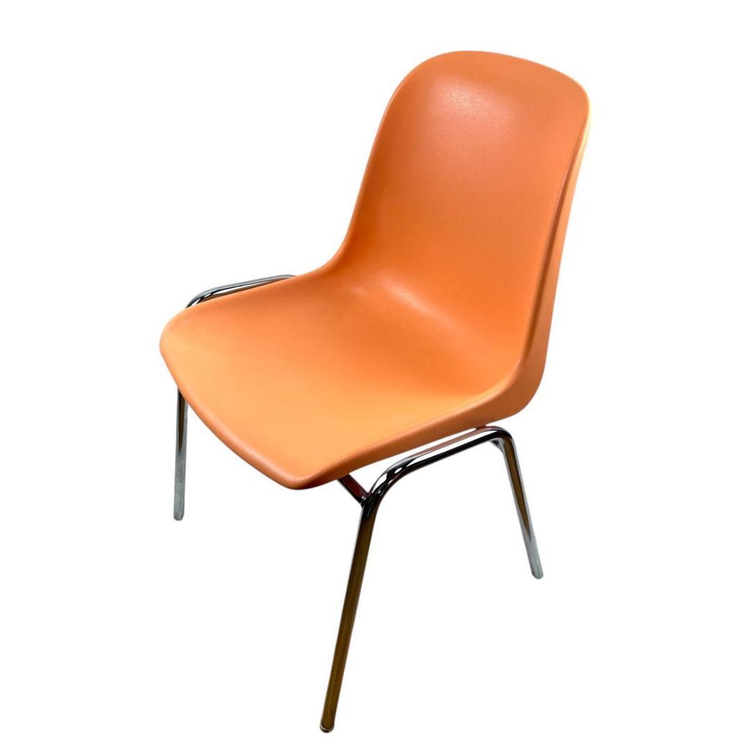 【イタリア製】MOD ELENA スタッキングチェア 3脚セット オレンジ