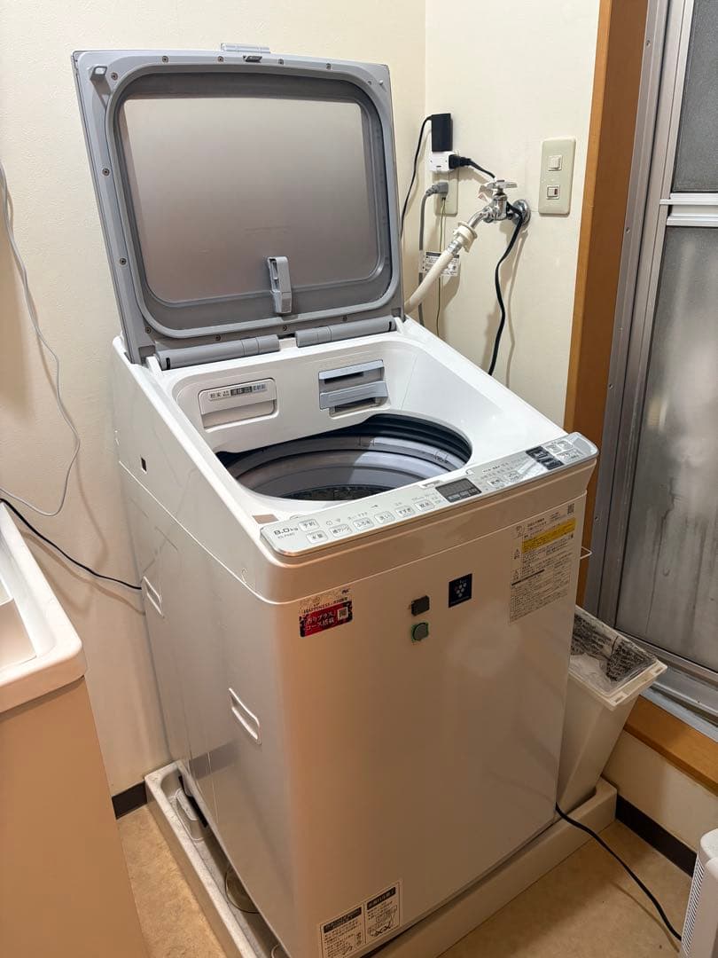 SHARP 乾燥機機能付き洗濯機　8kg ES-PX8D