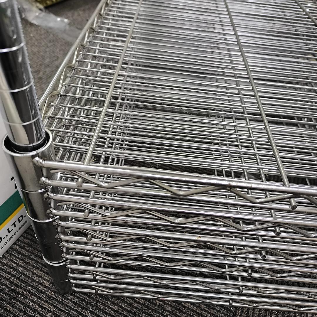 【幅120cm】スチールラック 5段 シルバー 棚板1枚追加済 値引き交渉可