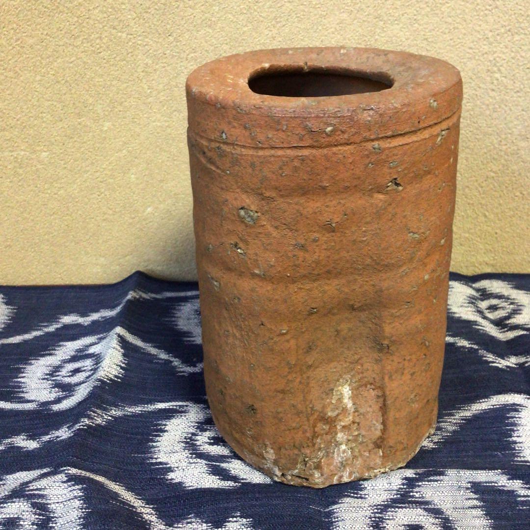 桃山時代の信楽焼の筒花瓶