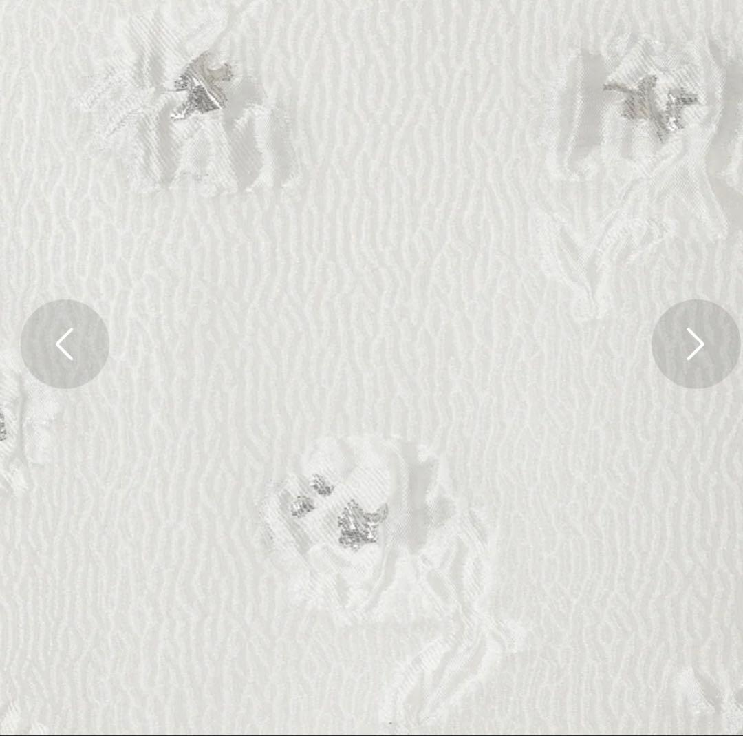 【新品】Audie a Muses シルバーフラワージャカードブラウス（オフ）