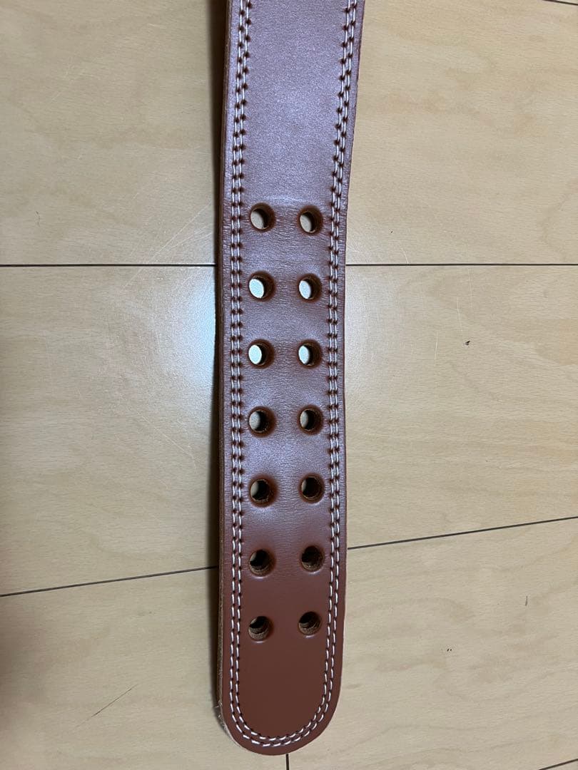 【美品】GOLD'S GYM ゴールドジム プロレザーベルト Lサイズ