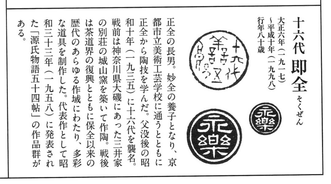 裏千家15世鵬雲斎御書付『色絵駒絵茶碗』銘：春風 16代永樂善五郎造（即全）