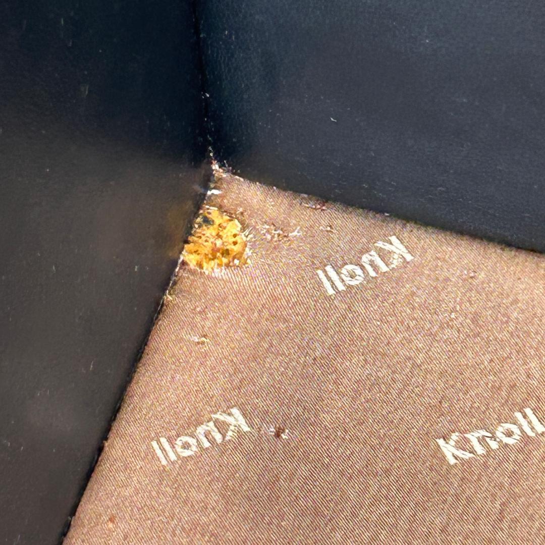 【高級名作】♥Knoll（ノル）本革 3人掛けソファ ブラック