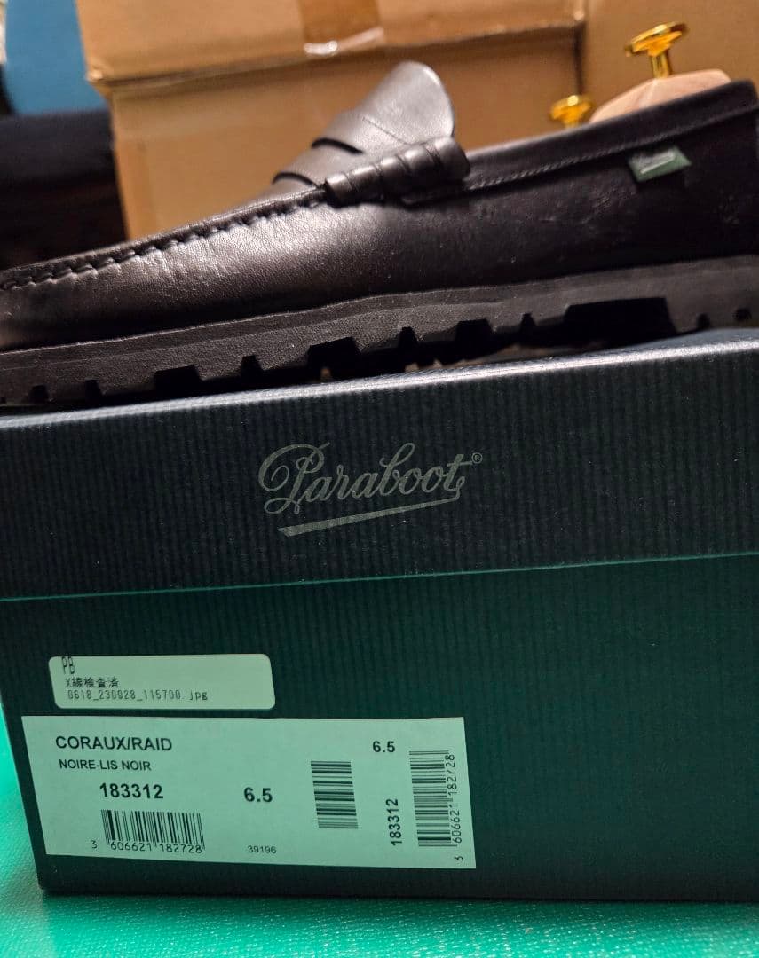 【未使用に近い】PARABOOT　パラブーツ　コローレイド　ブラック　6.5
