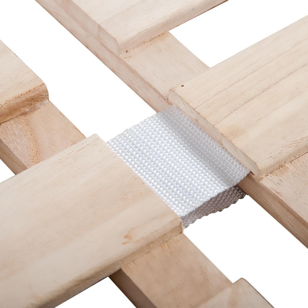 すのこベッド 折りたたみ 天然桐 四つ折り ベッドフレーム ダブル 4折桐木床