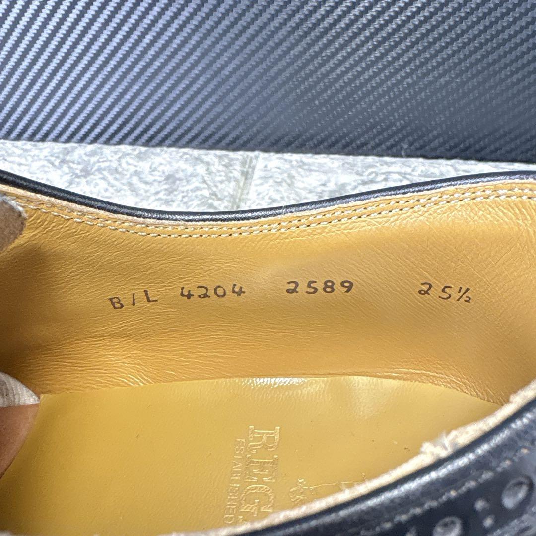 極美品✨️ REGAL ウイングチップ レザー 本革 メダリオン 25.5
