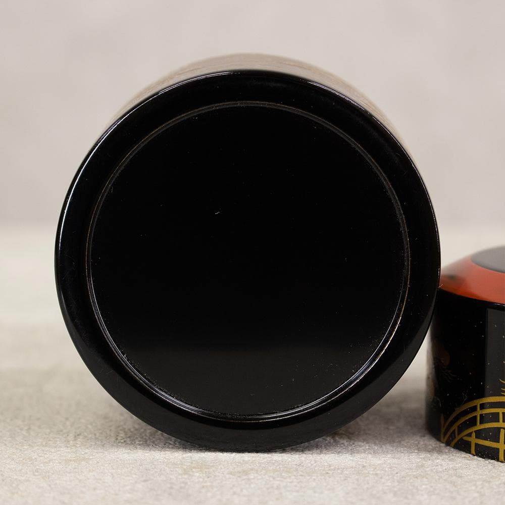 中谷秀斎 住吉蒔絵 茶器 棗 螺鈿装飾 茶道具 共箱