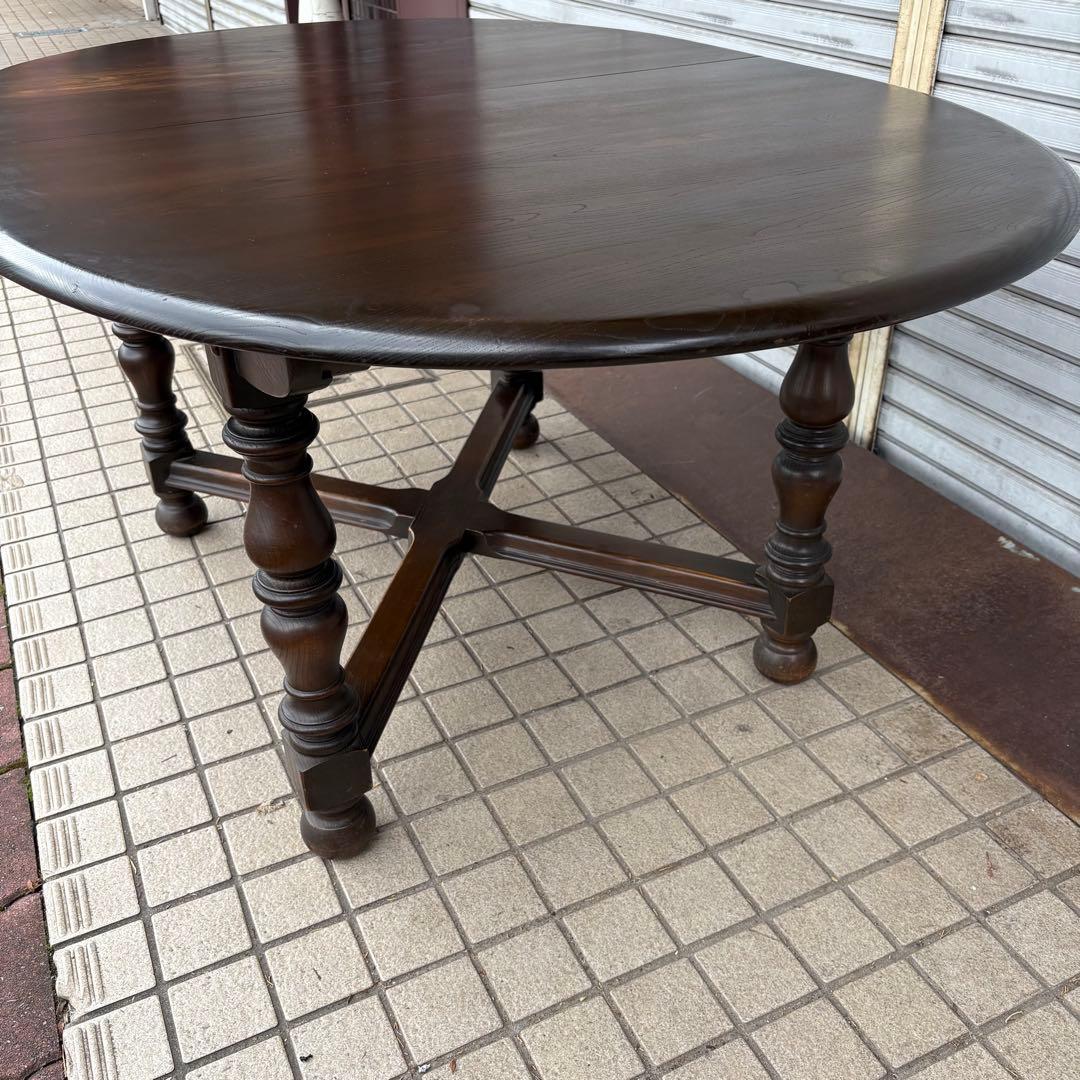 ERCOL エクステンション ダイニングテーブル　オーバル　アーコール　廃番