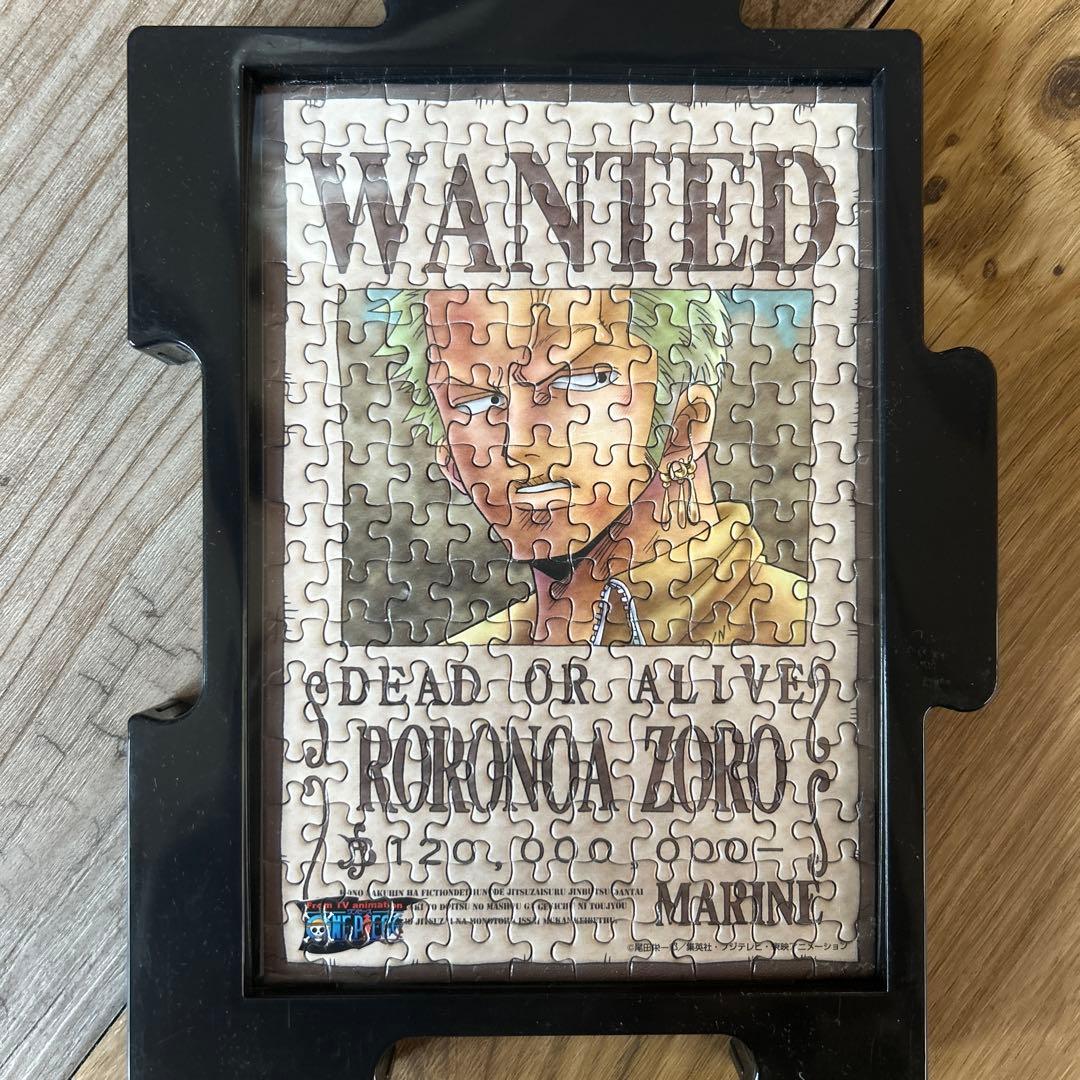 ONE PIECE ミニパズル150ピースの完成品（フレームつき）