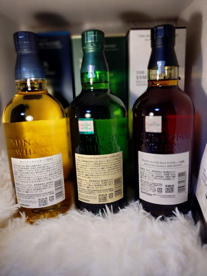 ウイスキー白州12年、山崎Story of the Distillery、知多