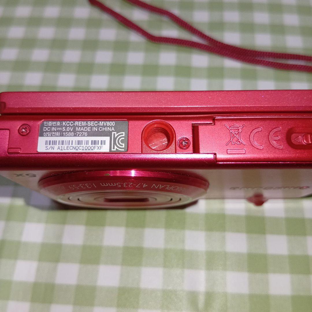Samsung mv800 デジタルカメラ 赤 5倍ズーム