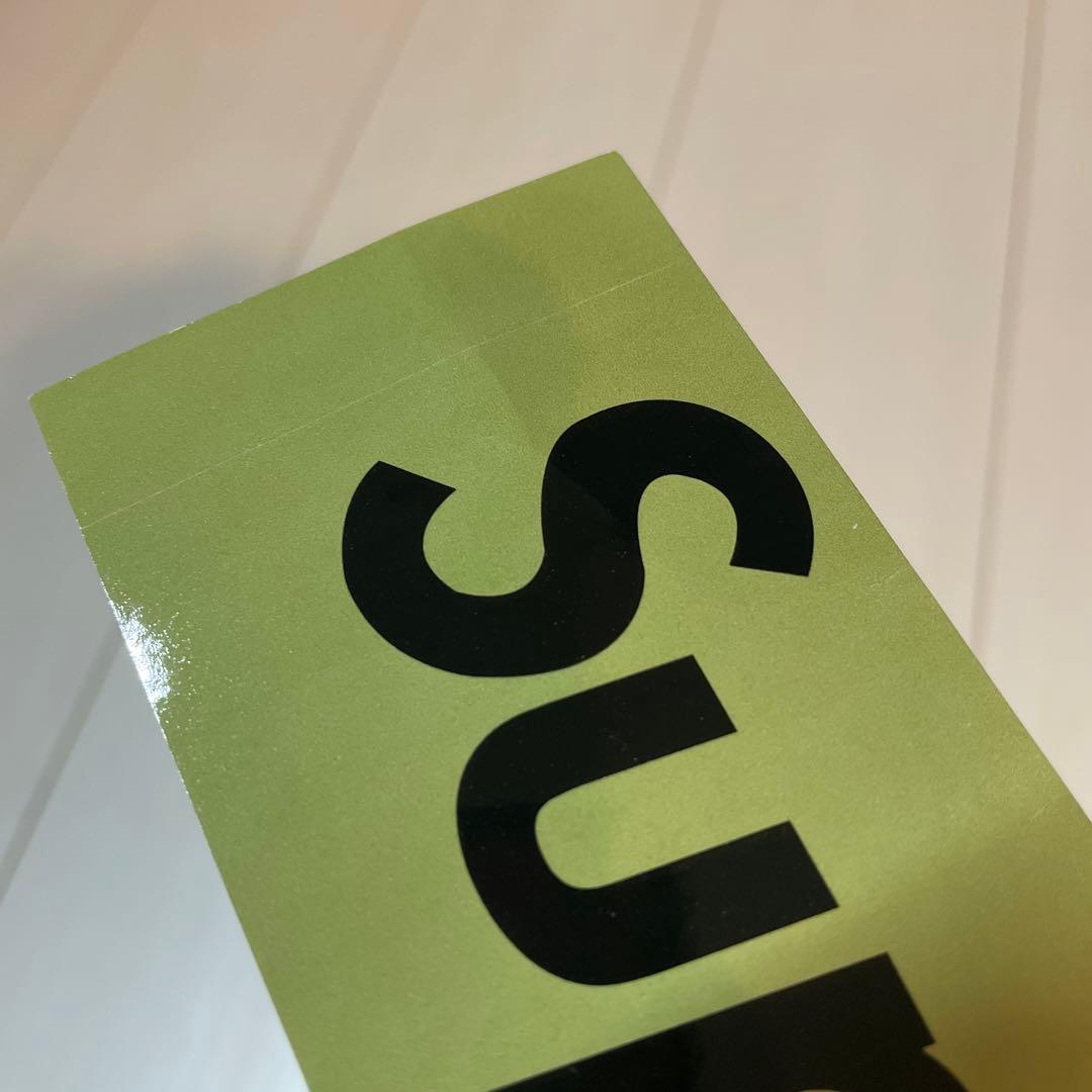 初期物 supreme box logo sticker カーキ　ステッカー