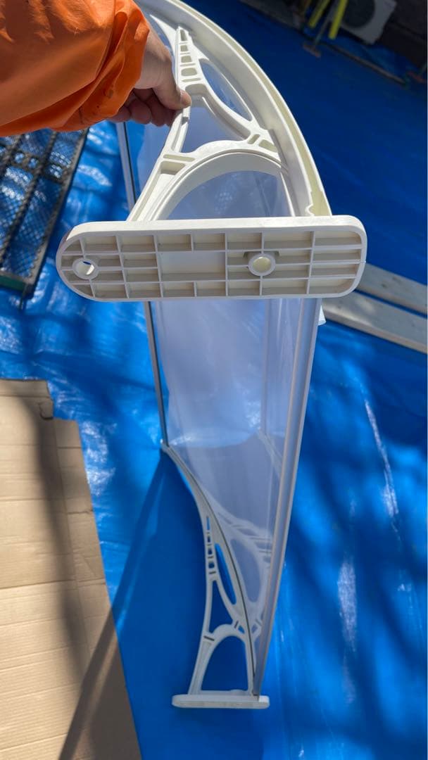 2セット　ひさし　玄関 勝手口 自転車置き場 屋根 ボード 70x120cm