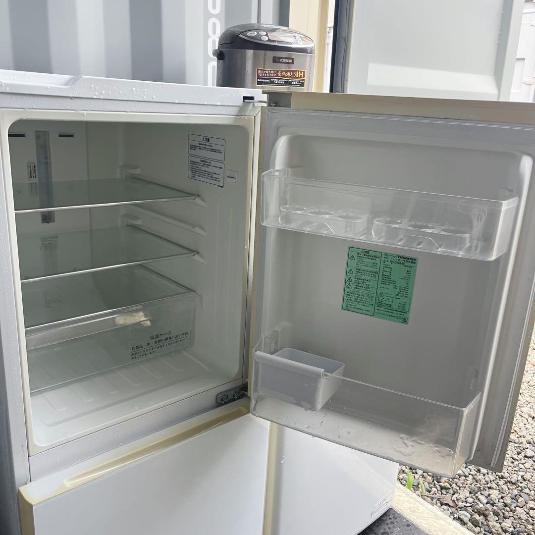 323取付無料！完動品！ホワイトガラスドア冷蔵庫洗濯機オーブンレンジ炊飯器