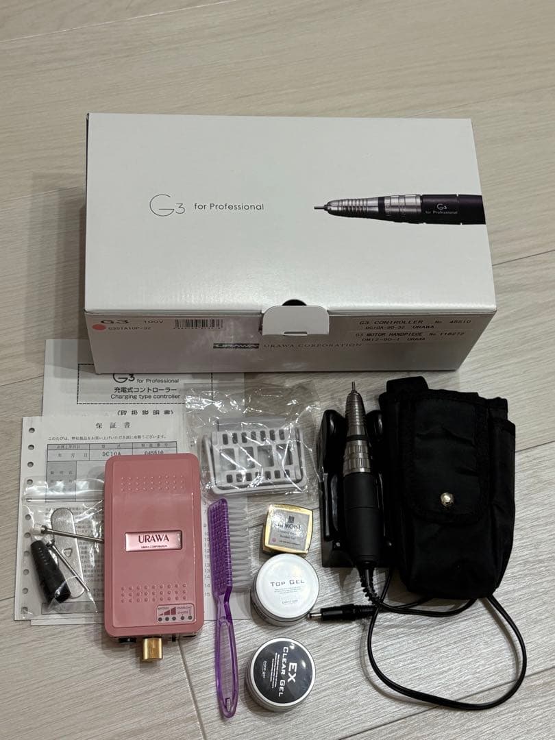 【総額10万】URAWA G3 ネイルマシンセット 限定ピンク パラジェル