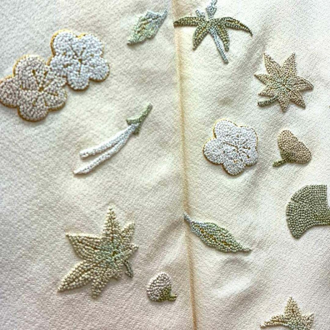 訪問着 着物 相良刺繍 正絹 中国刺繍 逸品 滝泰 落款あり