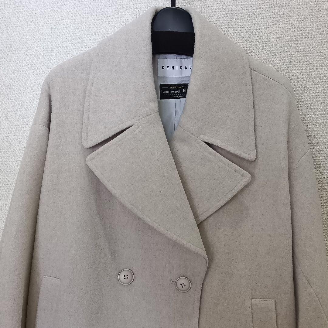 Mal. 新品タグ付 シニカル コクーン コート オフホワイト フリーサイズ