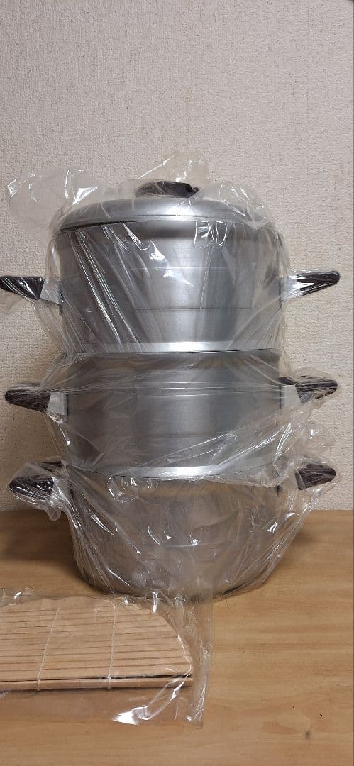 新品　アルミ　30cm セイロ　スチームクッキング　竹　業務用　蒸し器