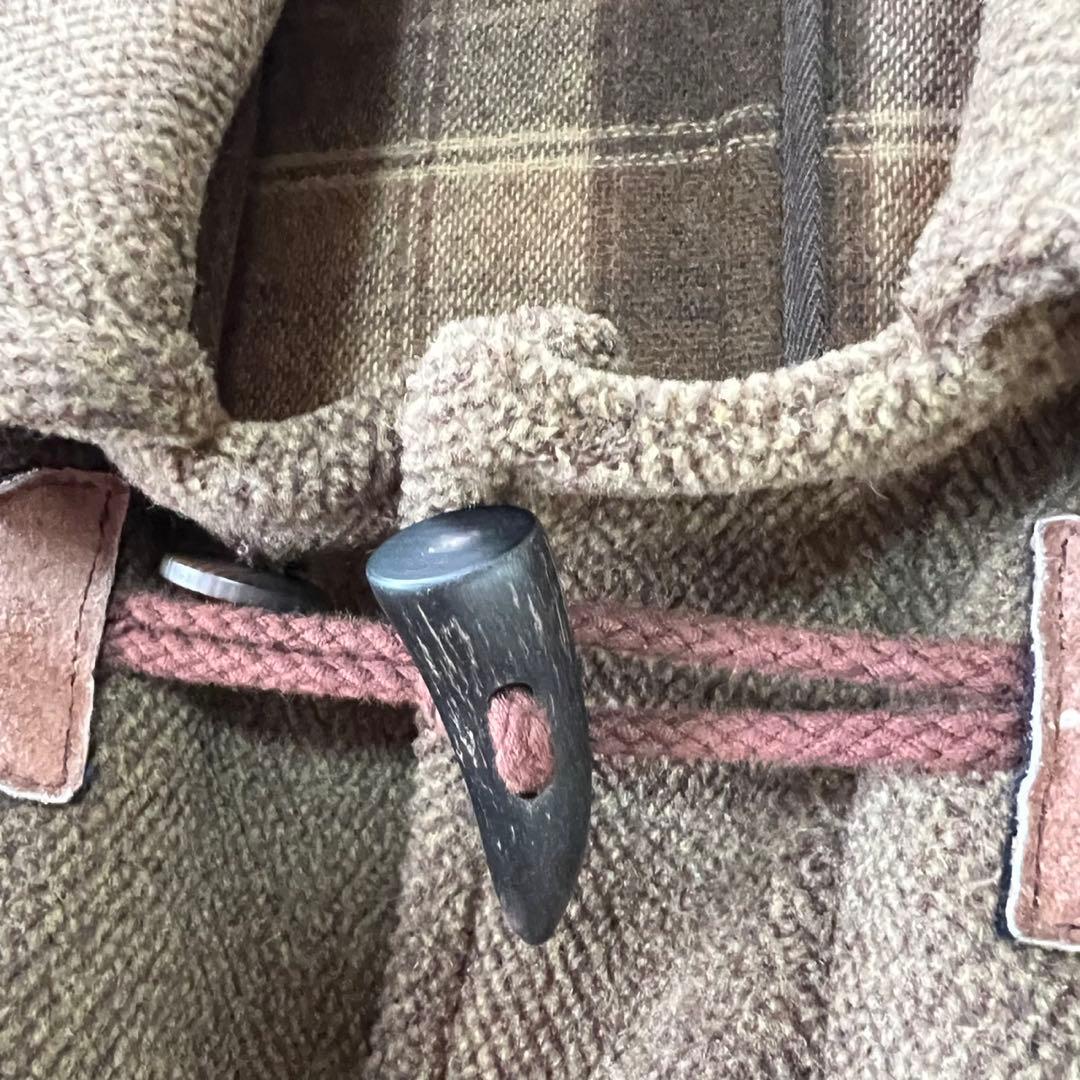 Dunhill ダンヒル ウールダッフルコート イングランド製 ヘリンボーン