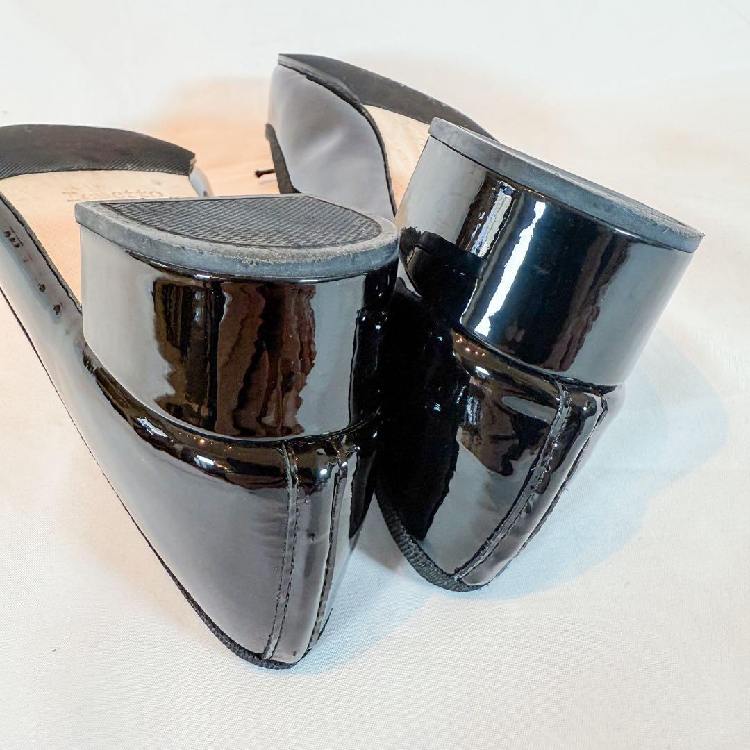 【美品】Repetto レペット カミーユ 黒 エナメル 39