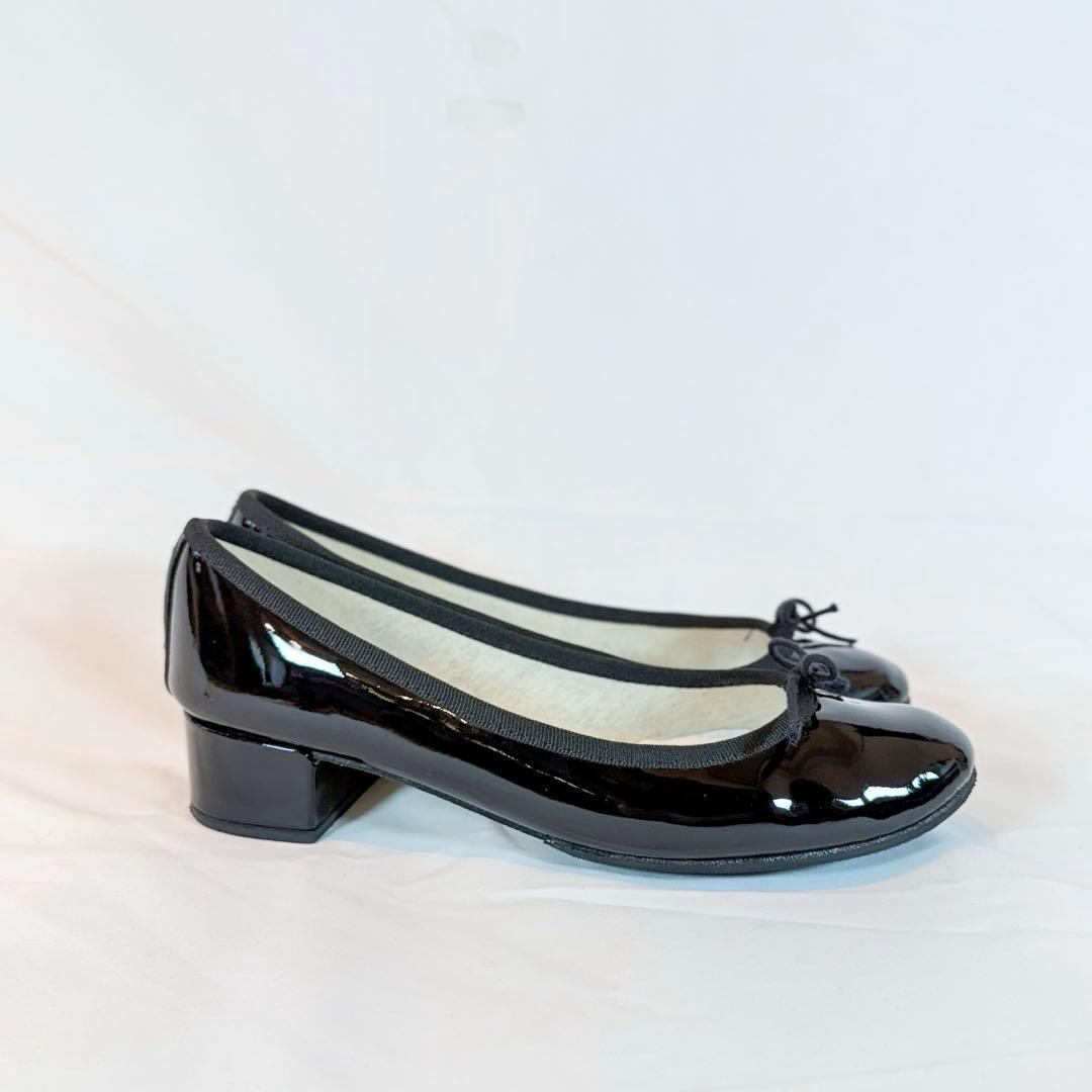 【美品】Repetto レペット カミーユ 黒 エナメル 39