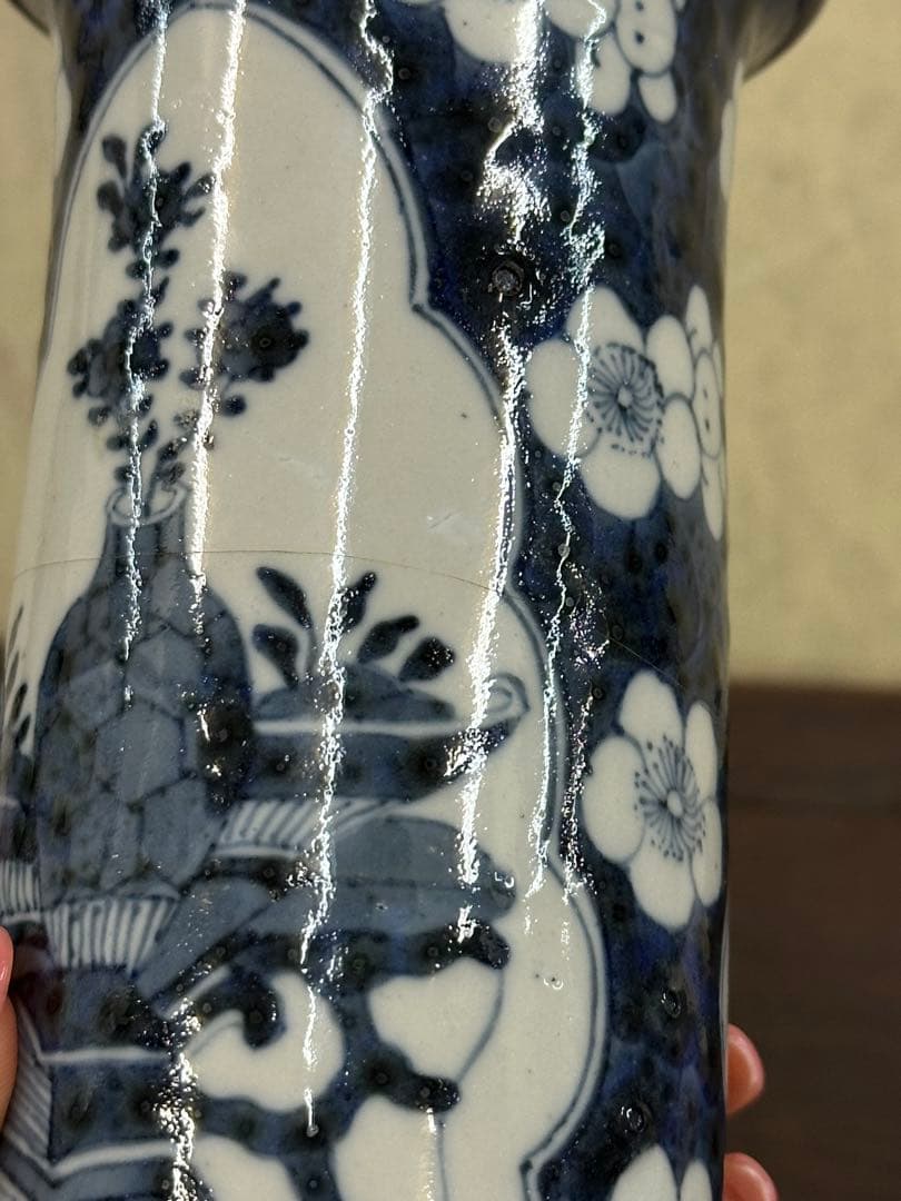 中國古美術 花瓶 康熙年製 置物