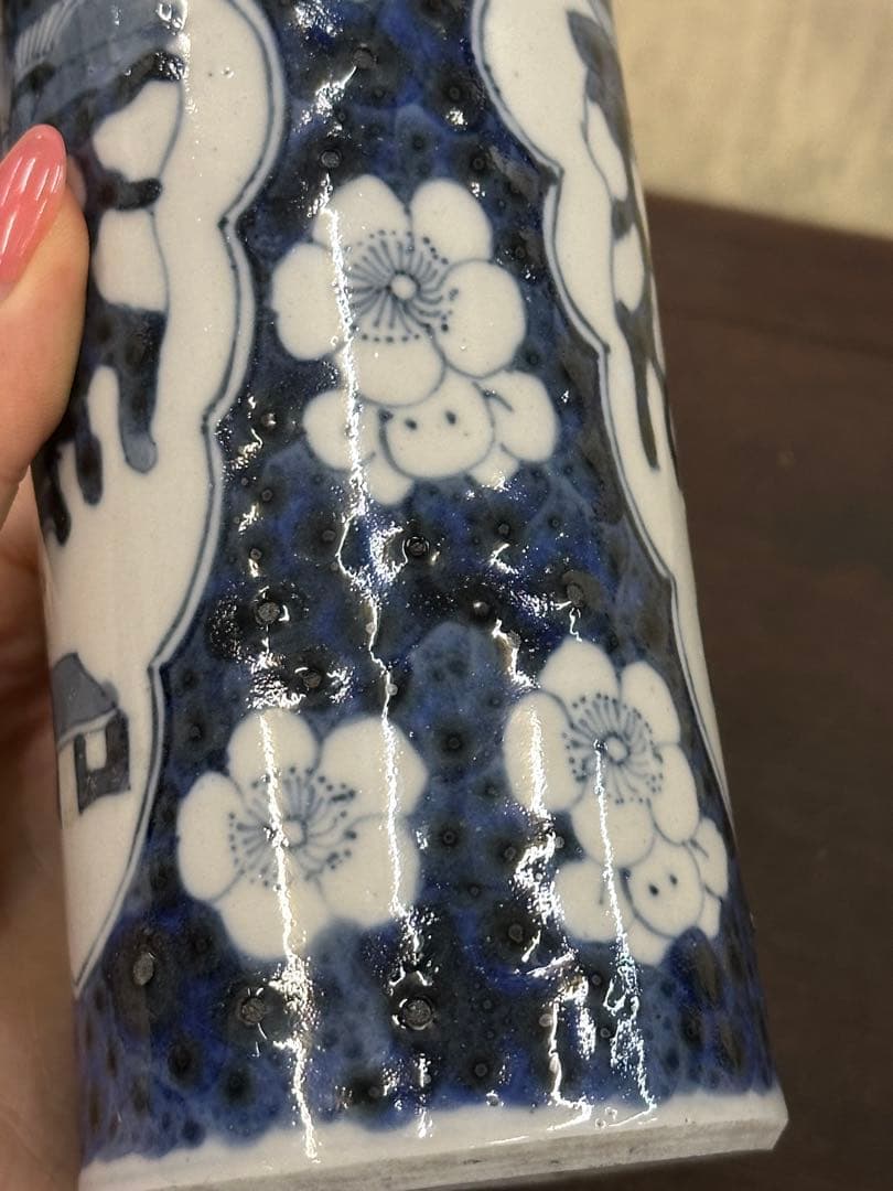 中國古美術 花瓶 康熙年製 置物