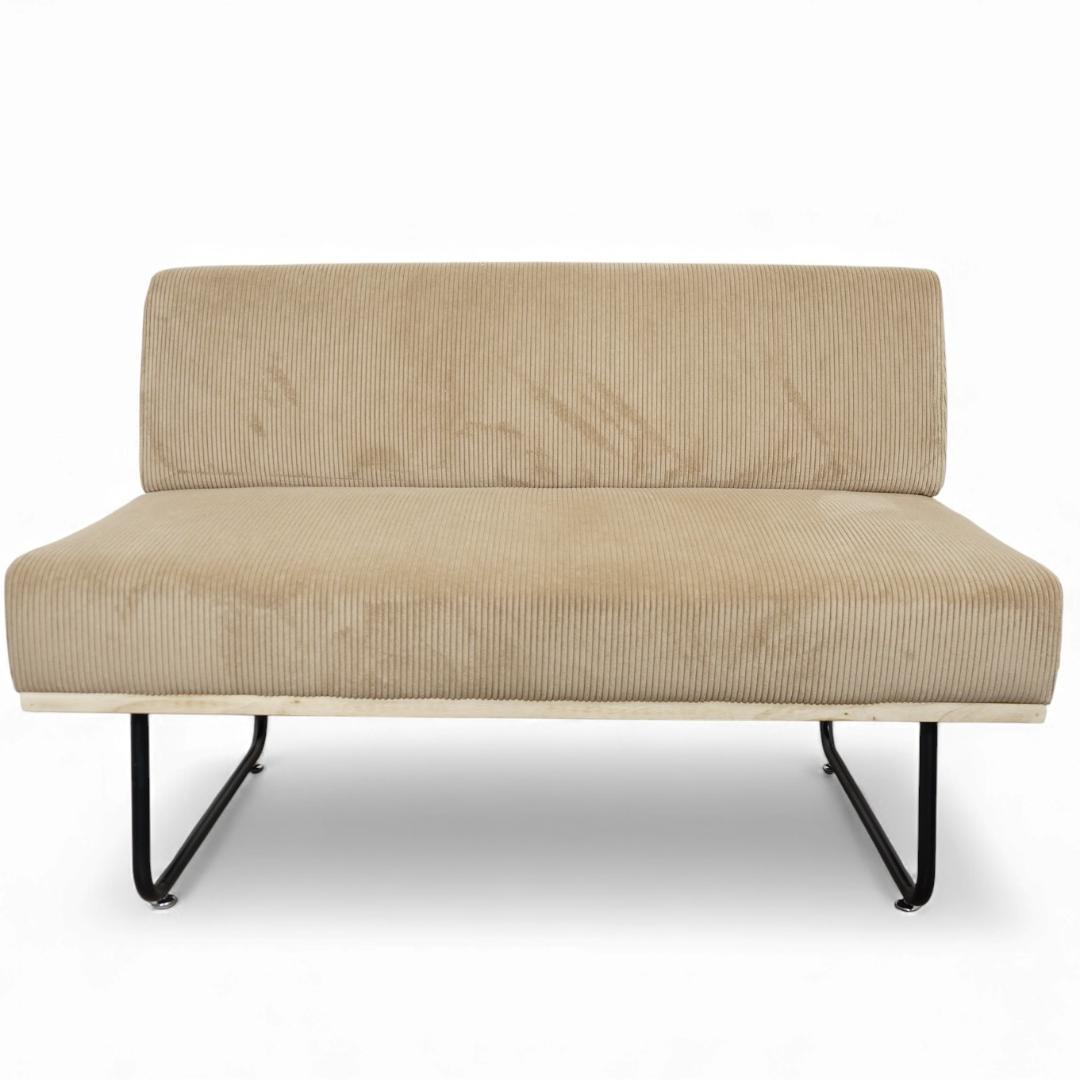 送料無料【新品】幅105cm コーデュロイアイアン脚 北欧 モダン