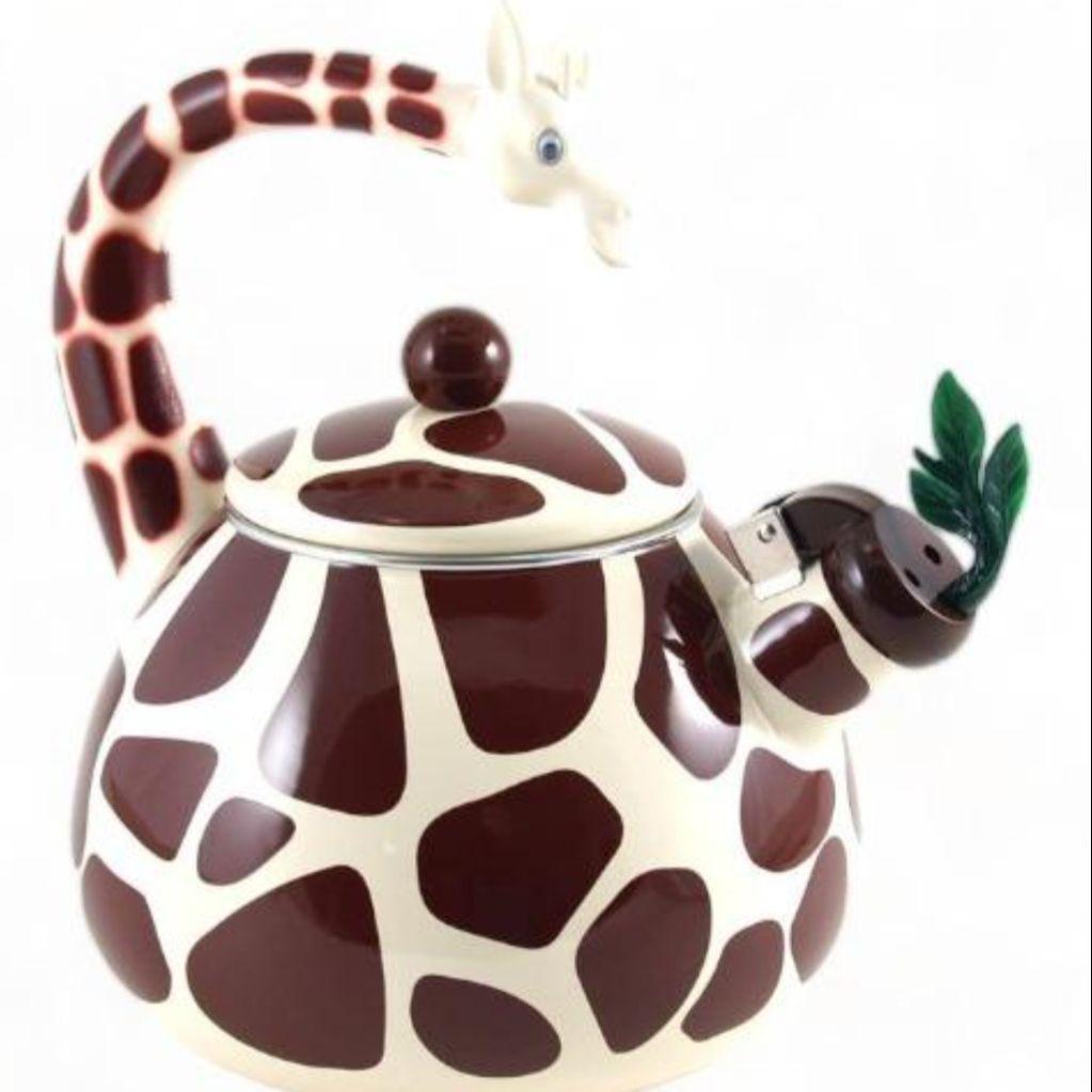 アニマルケトル　キリン　ホーロー製　やかん　笛吹ケトル