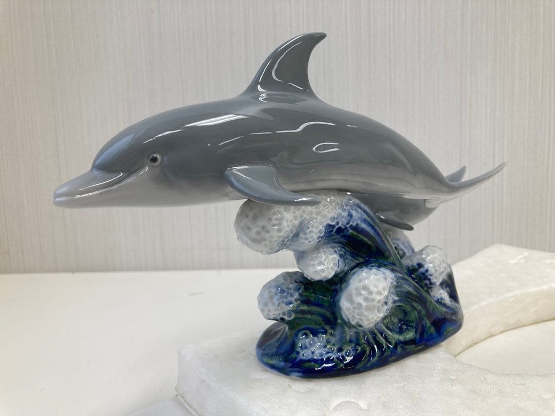 極美品‼️ LLADRO リヤドロ イルカの親子