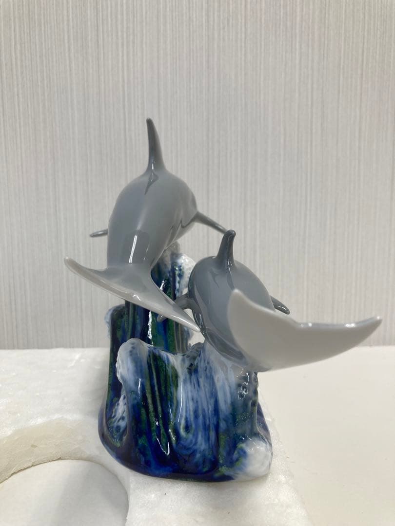 極美品‼️ LLADRO リヤドロ イルカの親子