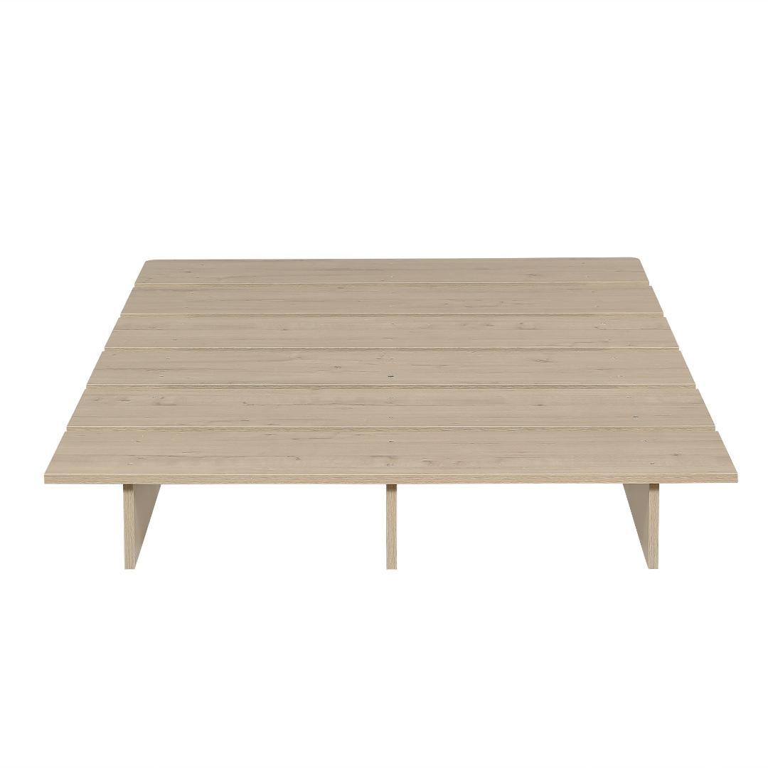 【幅120cm】ベッド　脚付き　木目調　コンパクト　NATURAL