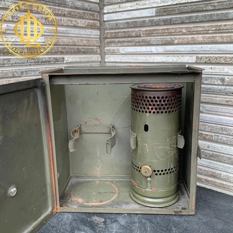 旧チェコ 軍 軍用燃料ストーブ（フィールドストーブ）専用ケース付属