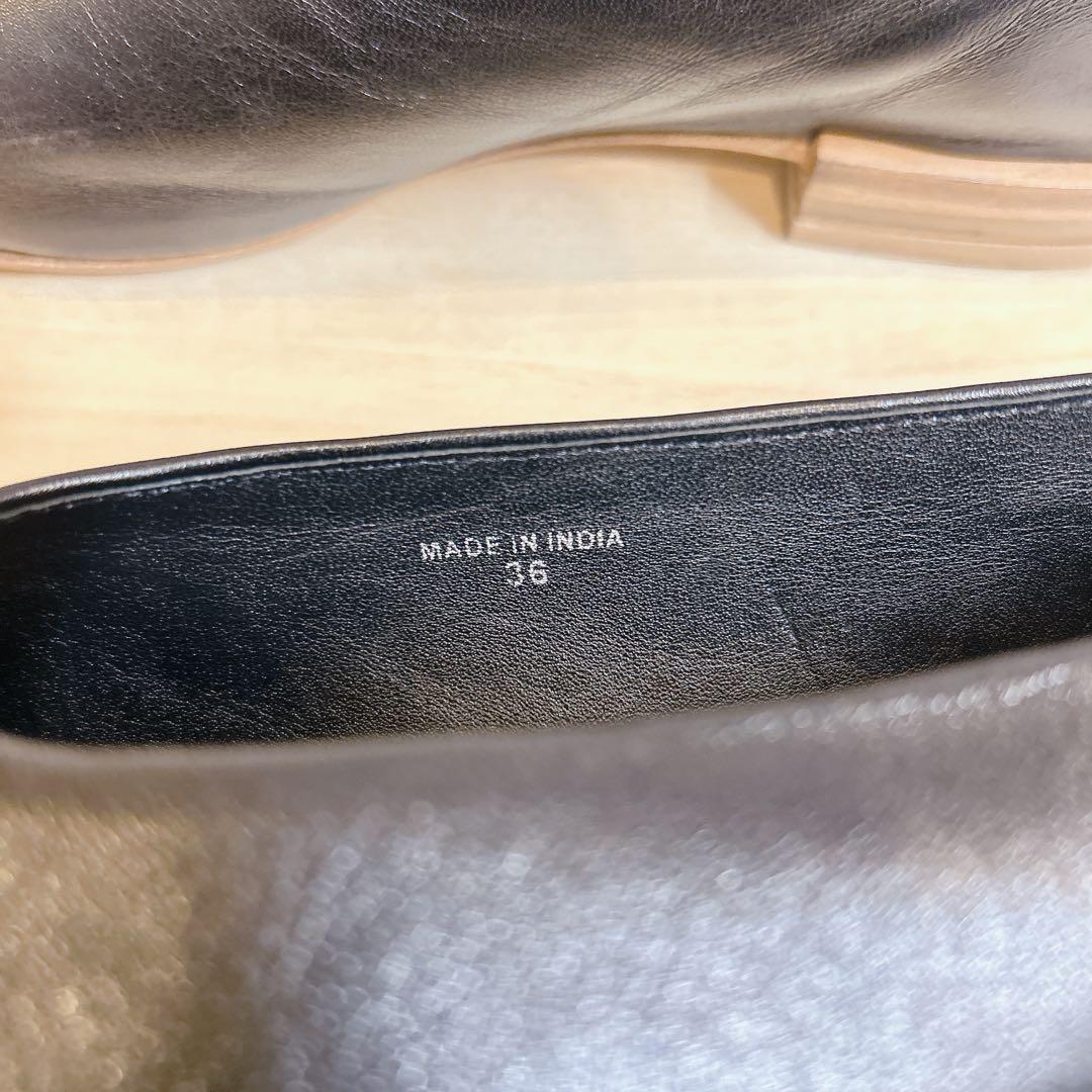 GALERIE VIE LAUREL ギャルリーヴィー スリッポン 本革ブラック