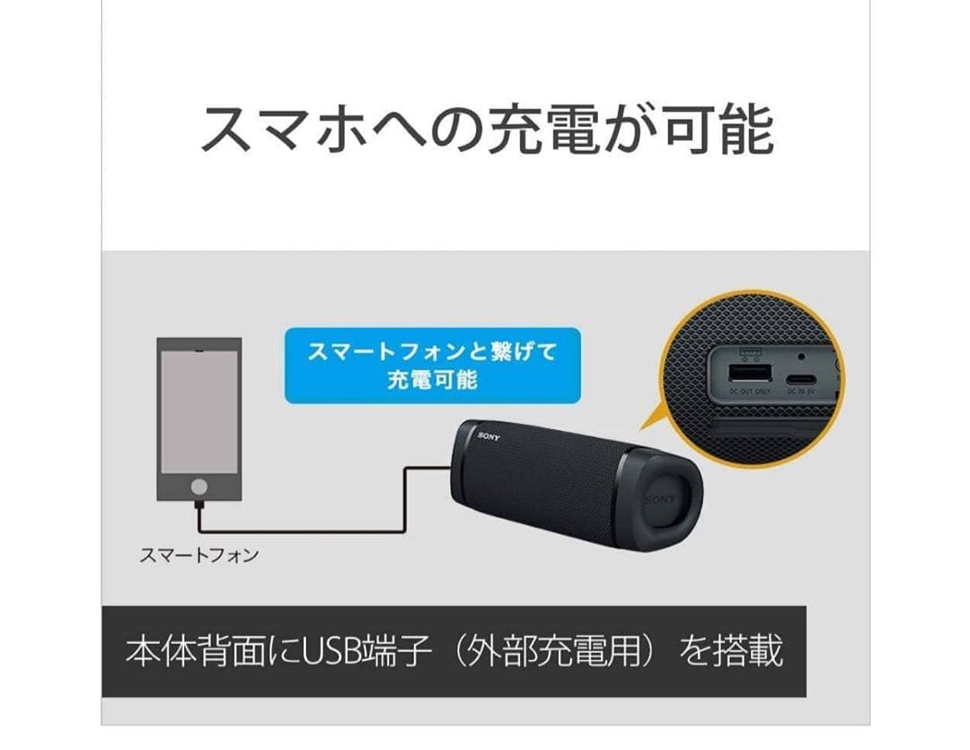 新品展示品　ソニー ワイヤレスポータブルスピーカー SRS-XB33 BC