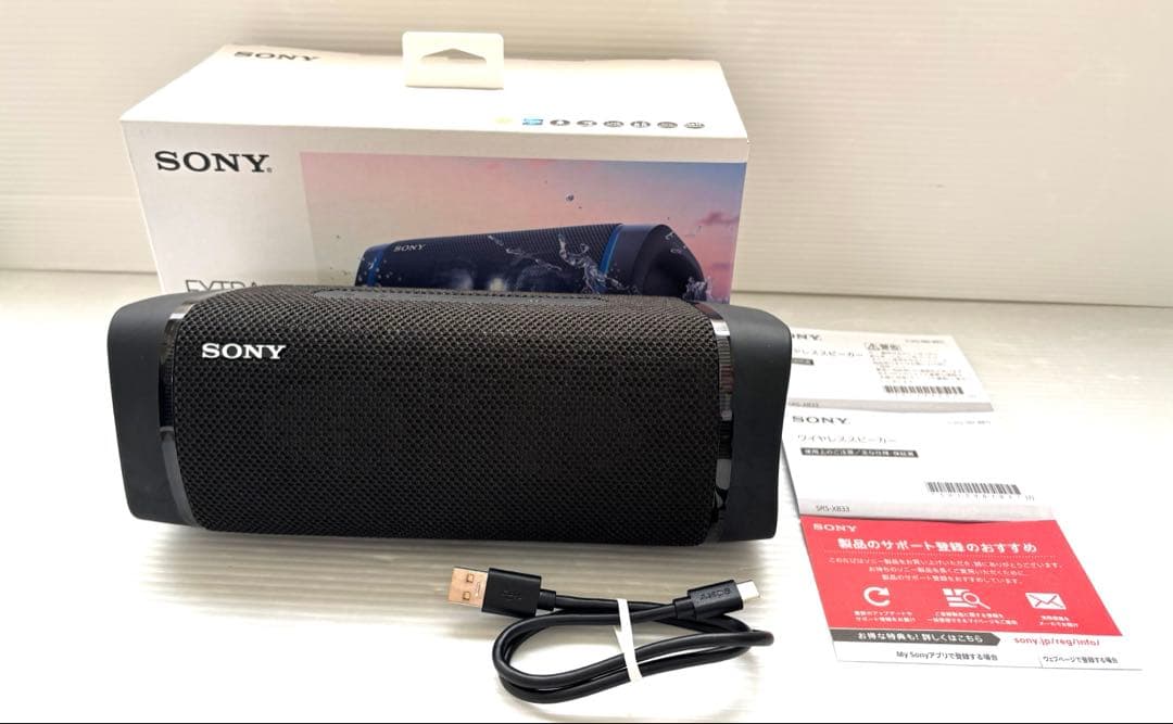 新品展示品　ソニー ワイヤレスポータブルスピーカー SRS-XB33 BC