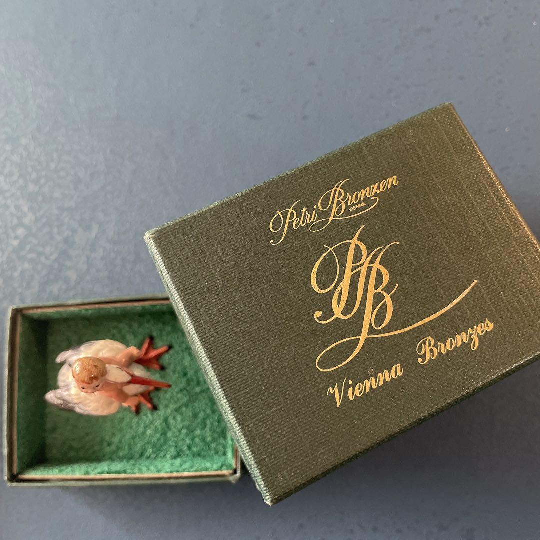 コウノトリ　ヴィエナブロンズ　vienna bronzes