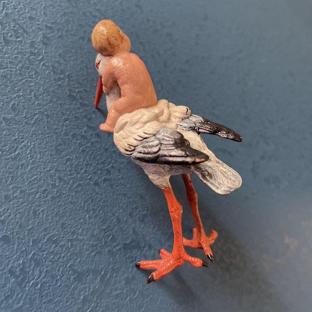 コウノトリ　ヴィエナブロンズ　vienna bronzes