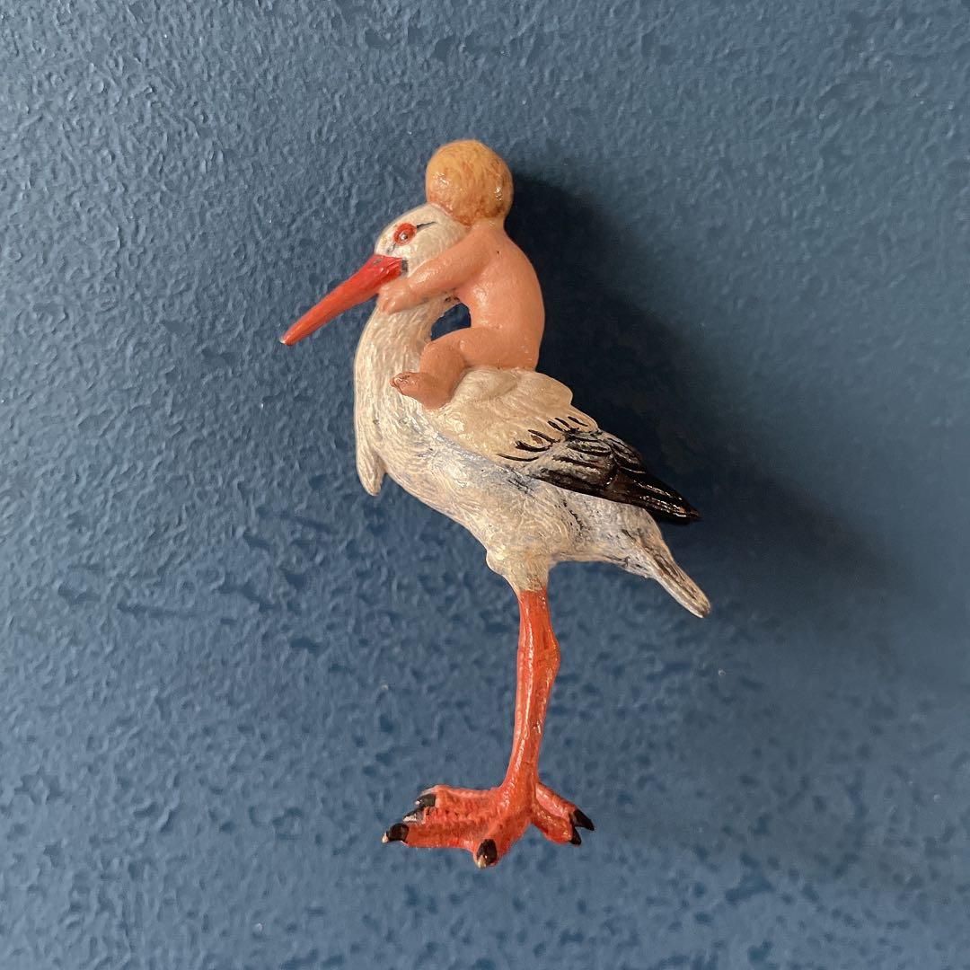 コウノトリ　ヴィエナブロンズ　vienna bronzes
