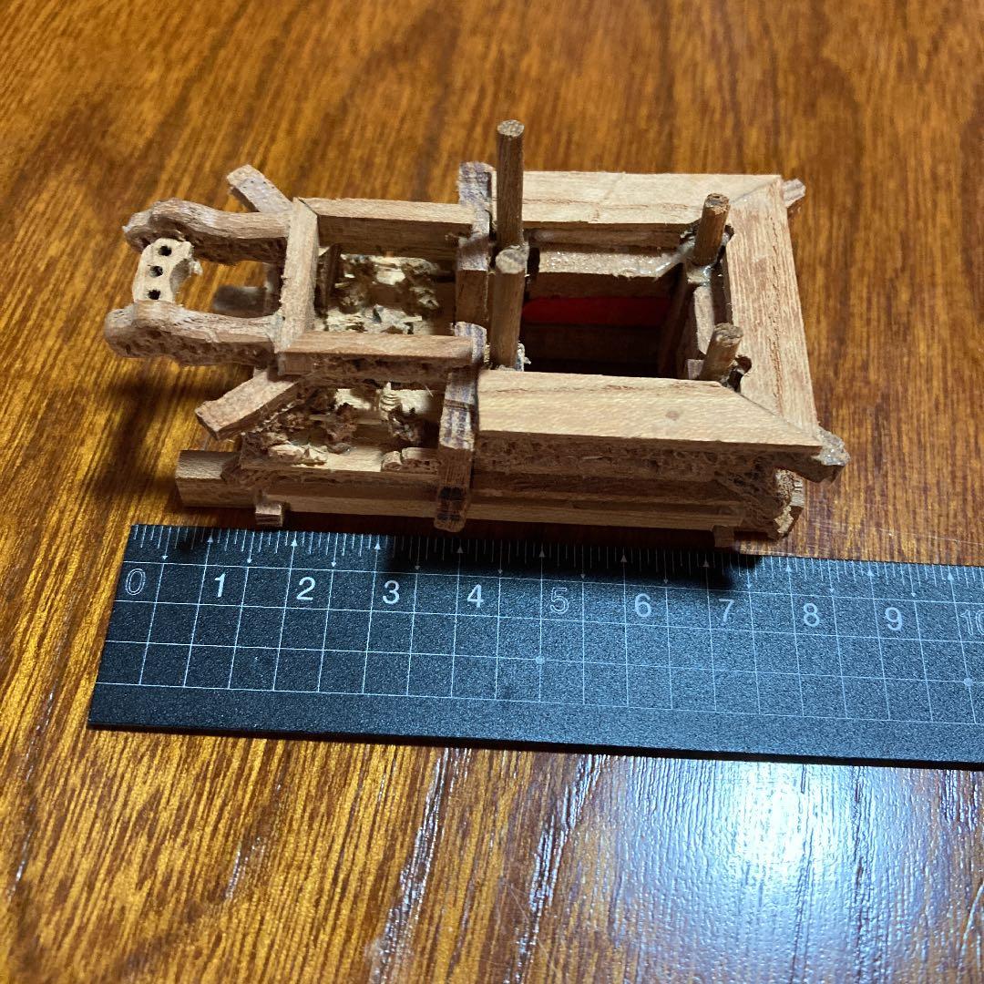 ミニだんじり　三枚板　ミニ彫刻