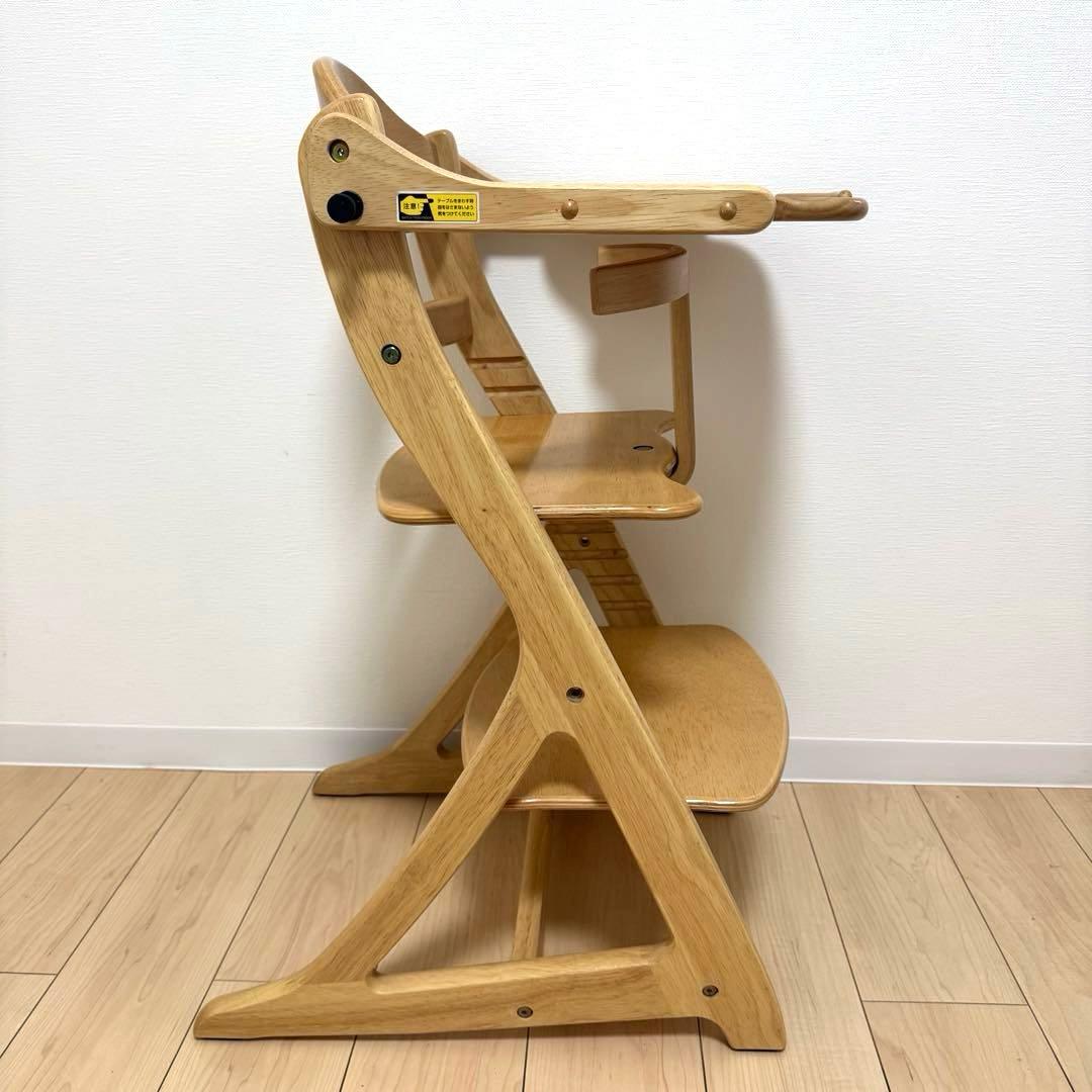 【極美品】大和屋 すくすくチェアスリムプラス① テーブル＆ガード付 ※除菌清掃済