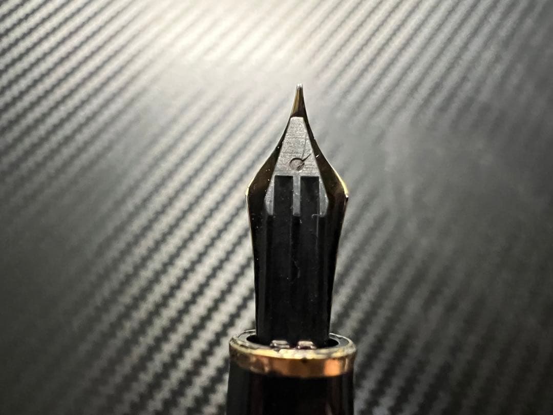 モンブラン 万年筆 美品 144 EF ブラック 全金