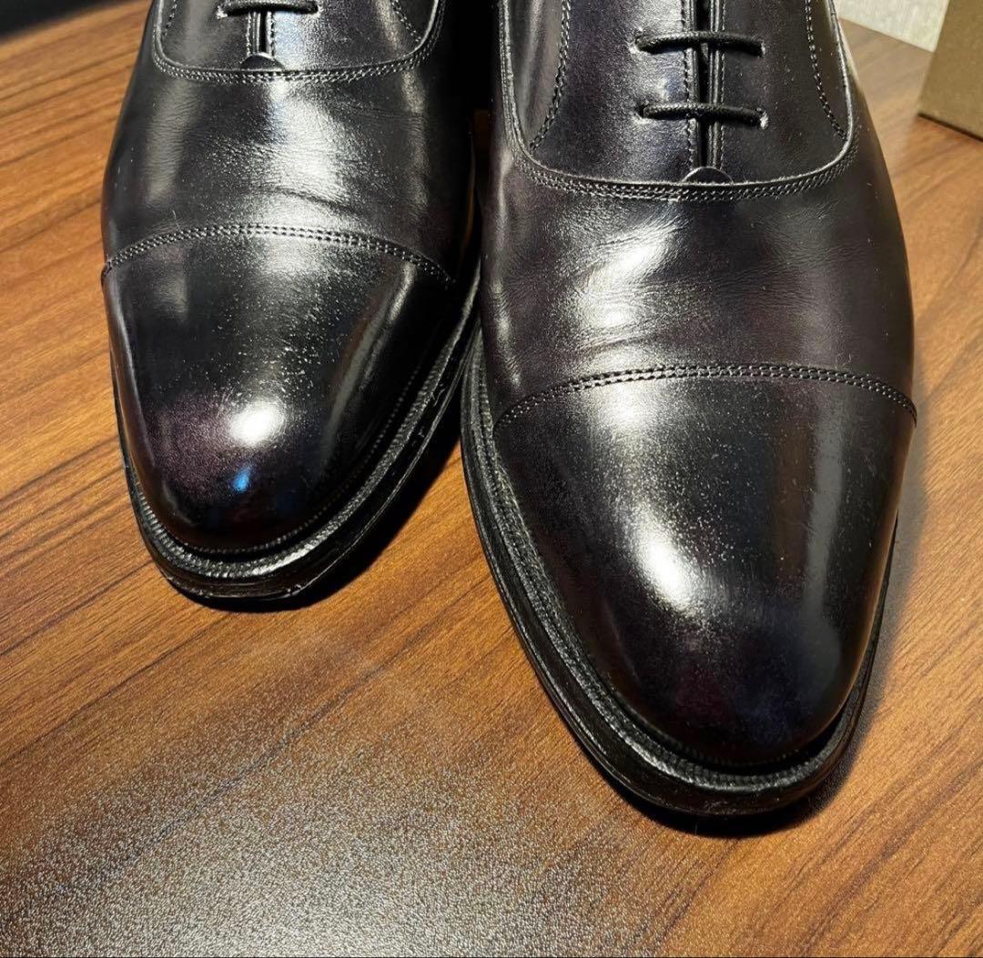 美品 SHETLANDFOX（シェットランドフォックス）内羽根式ストレートチップ