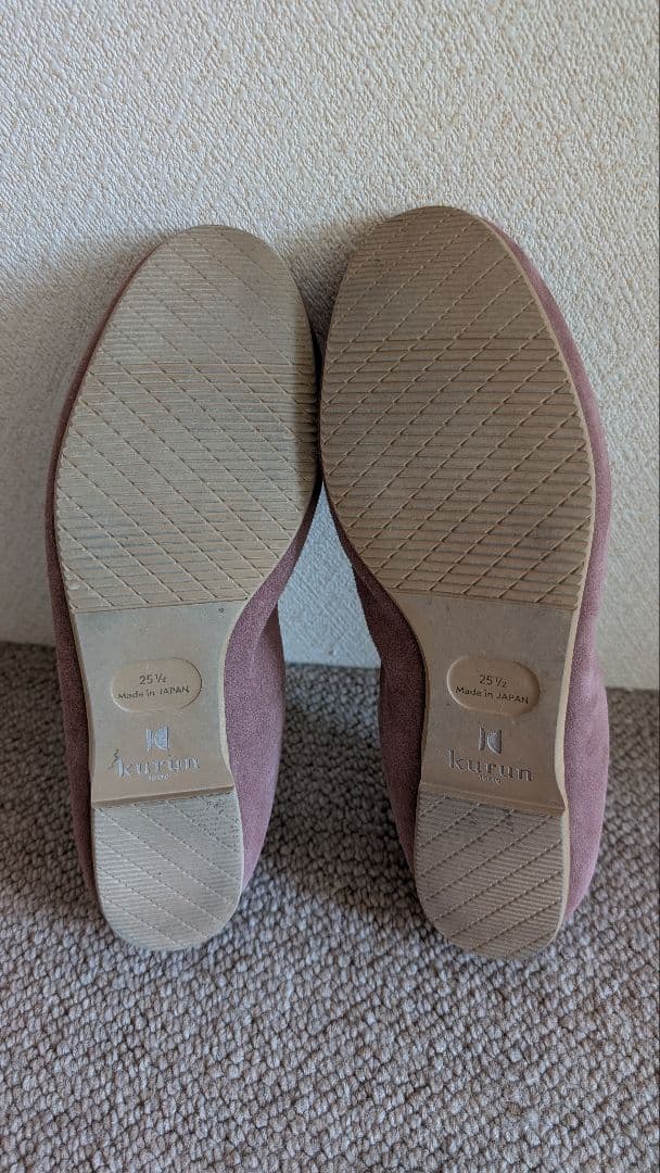 kurun スモーキーピンク バレエシューズ