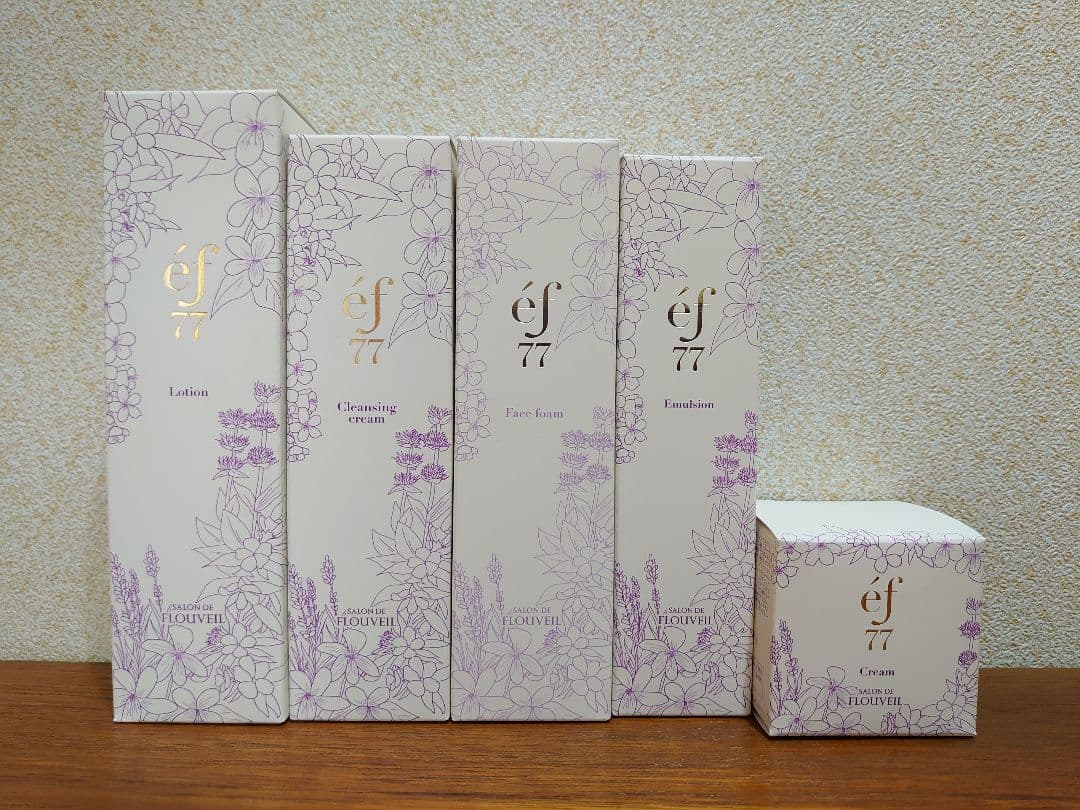 efエフ77*スキンケア5点セット*化粧水 乳液 クリーム他 フルベール化粧品